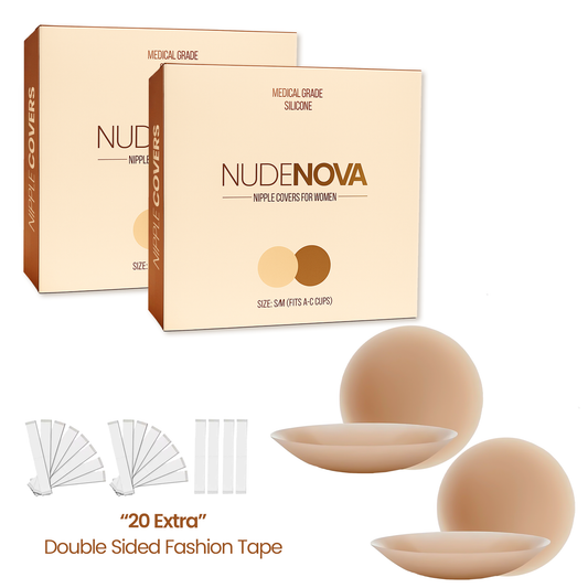 Reusable nipple covers made with soft and comfortable silicone