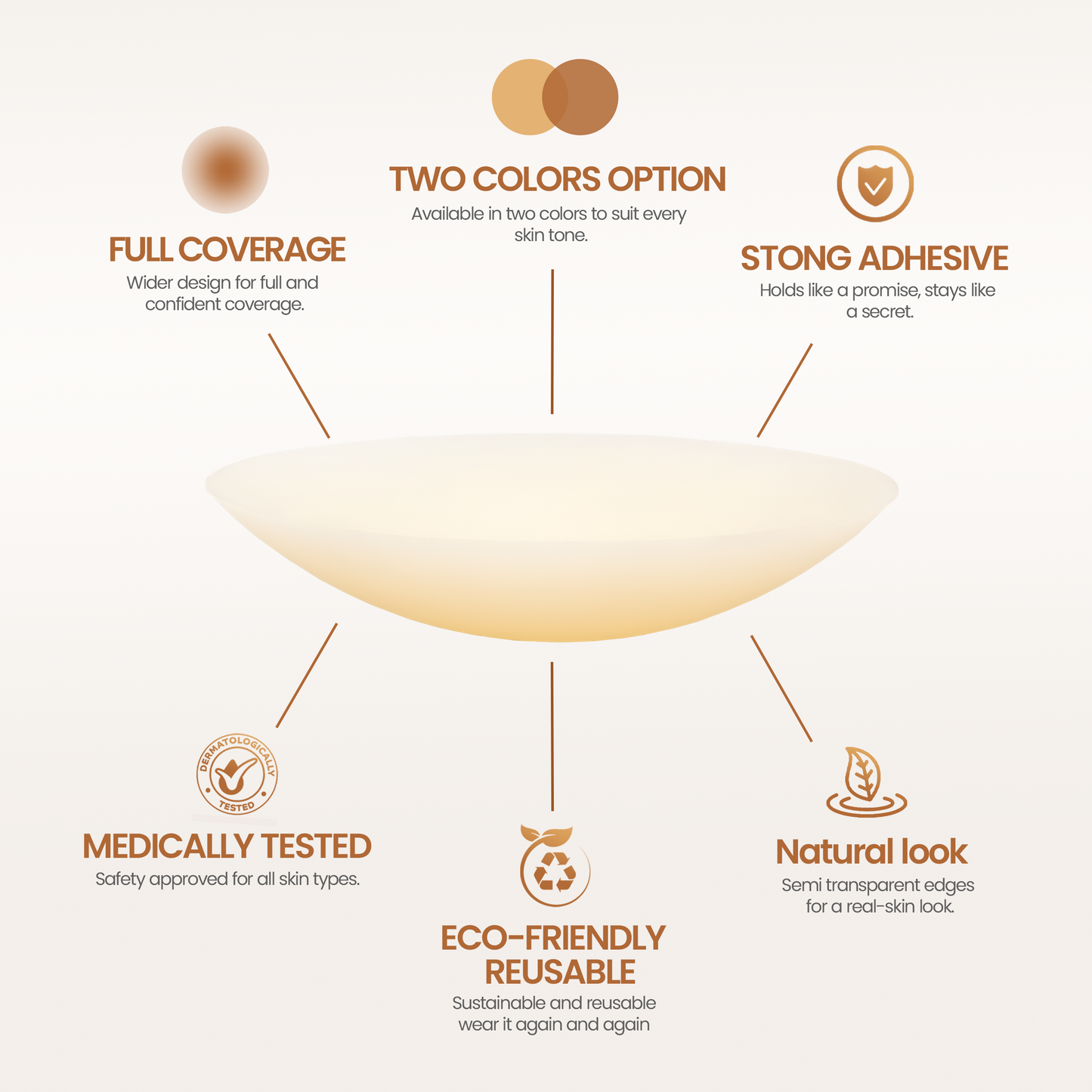 NudeNova Reusable Nipple Covers